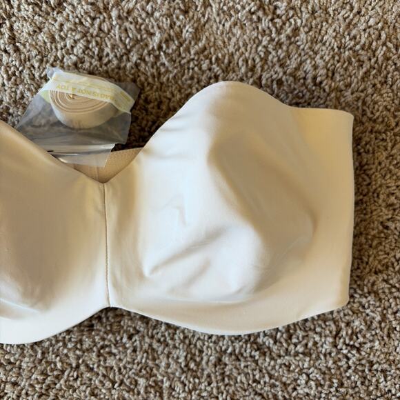 DELIMIRA Beige Unlined Underwire Minimizer Women's Strapless Bra 40D NEW NWT - Picture 5 of 16
